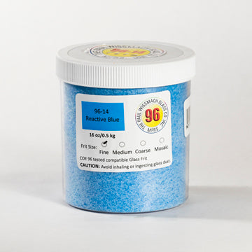 Wissmach 96 Reactive Blue Opal Fine Frit - 1 lb.