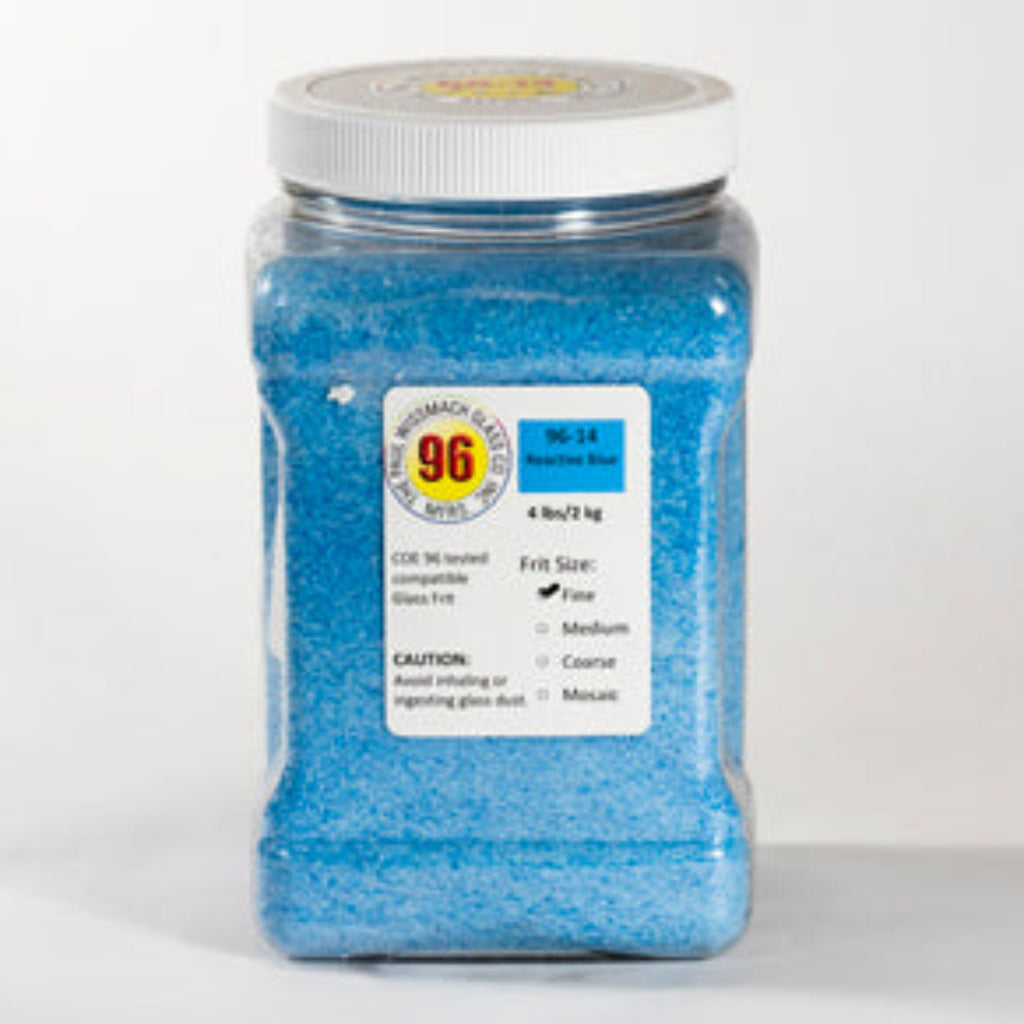 Wissmach 96 Reactive Blue Opal Fine Frit - 4 lbs.
