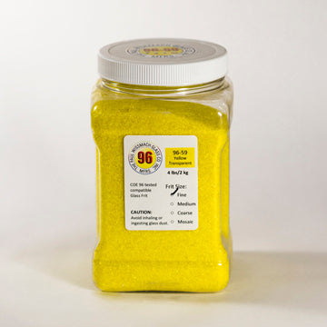 Wissmach 96 Yellow Transparent Fine Frit - 4 lbs.