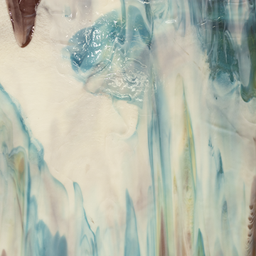 Rose, Blue and Green