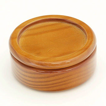 Round Wooden Box - Natural Finish