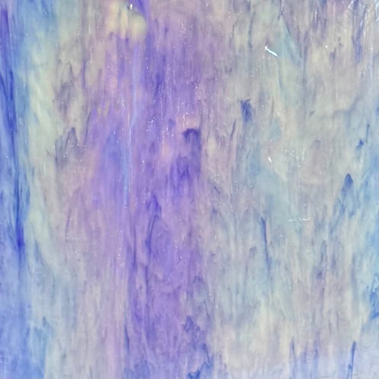 WHITE/PALE BLUE IRIDESCENT