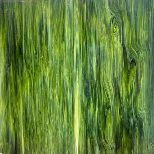 Forest Green, White Opal