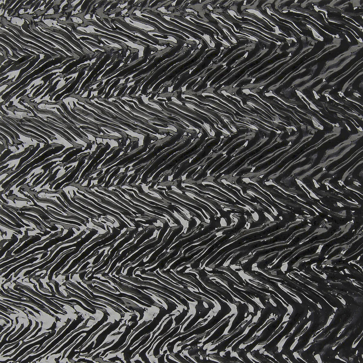 Black Herringbone Ripple, 3mm