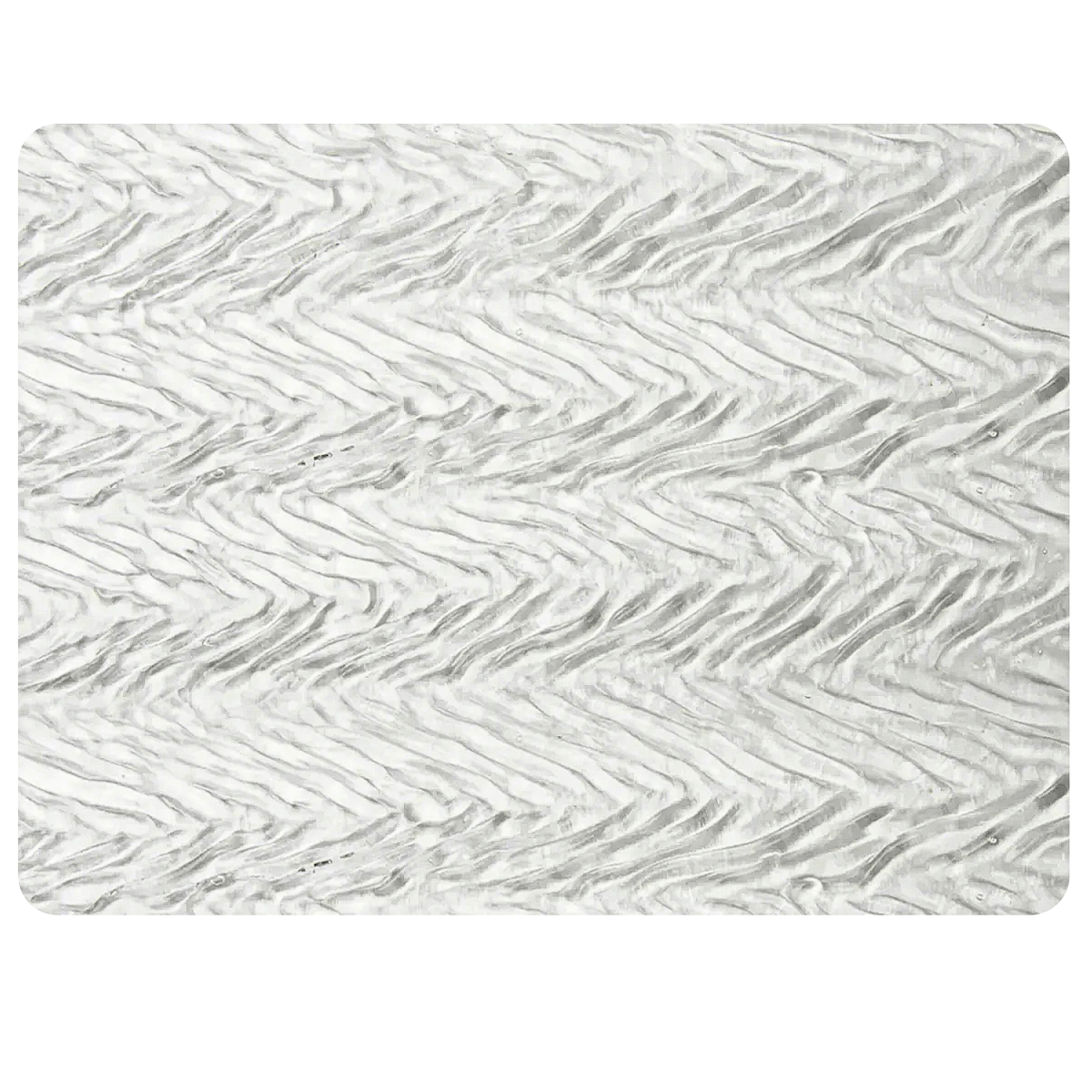 Clear Herringbone Ripple, 3 mm