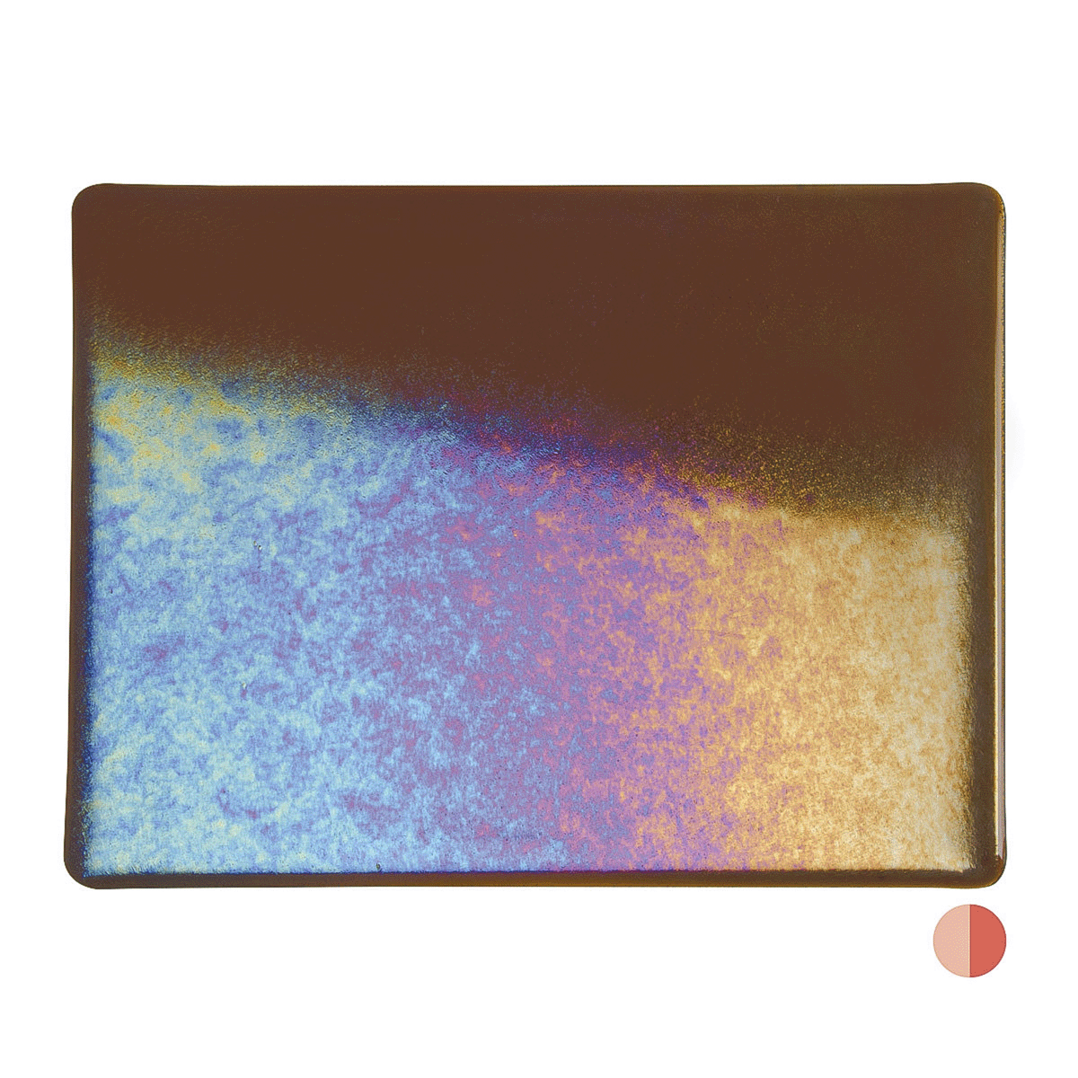 Sienna  Iridescent, 3 mm - 10" square