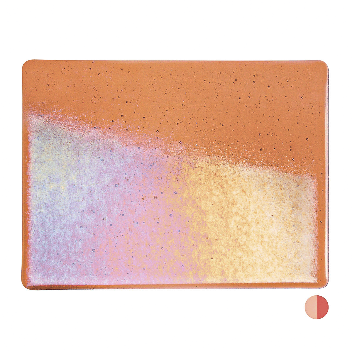 Light Coral Iridescent, 3 mm - 10" square