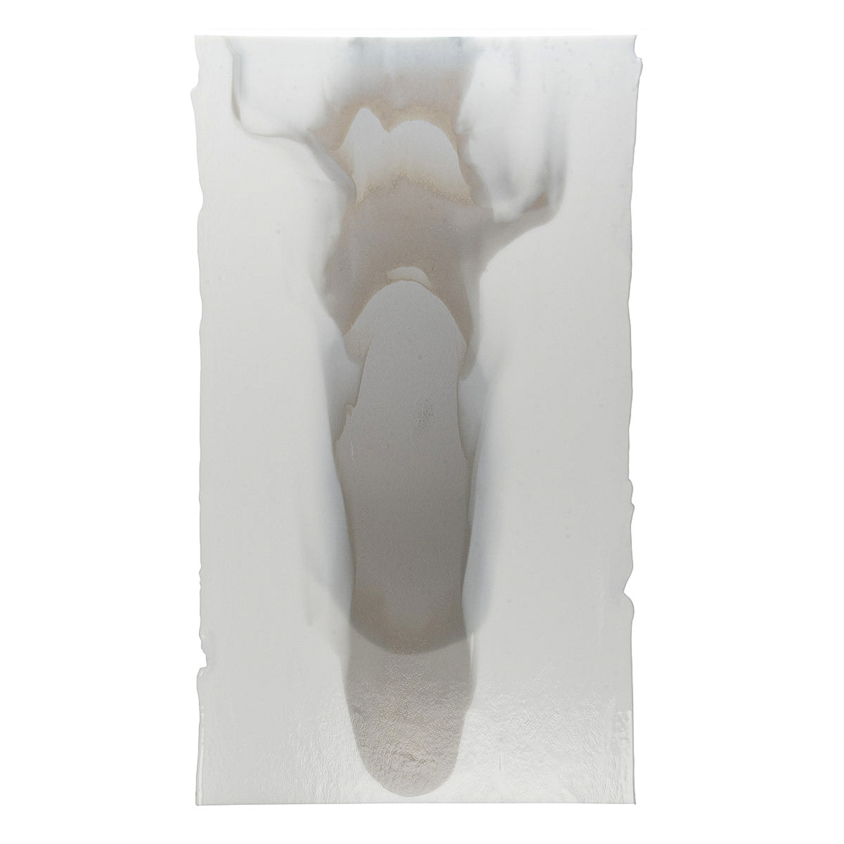 White Opal, Light Silver Gray Transparent 2-Color Mix, 3 mm