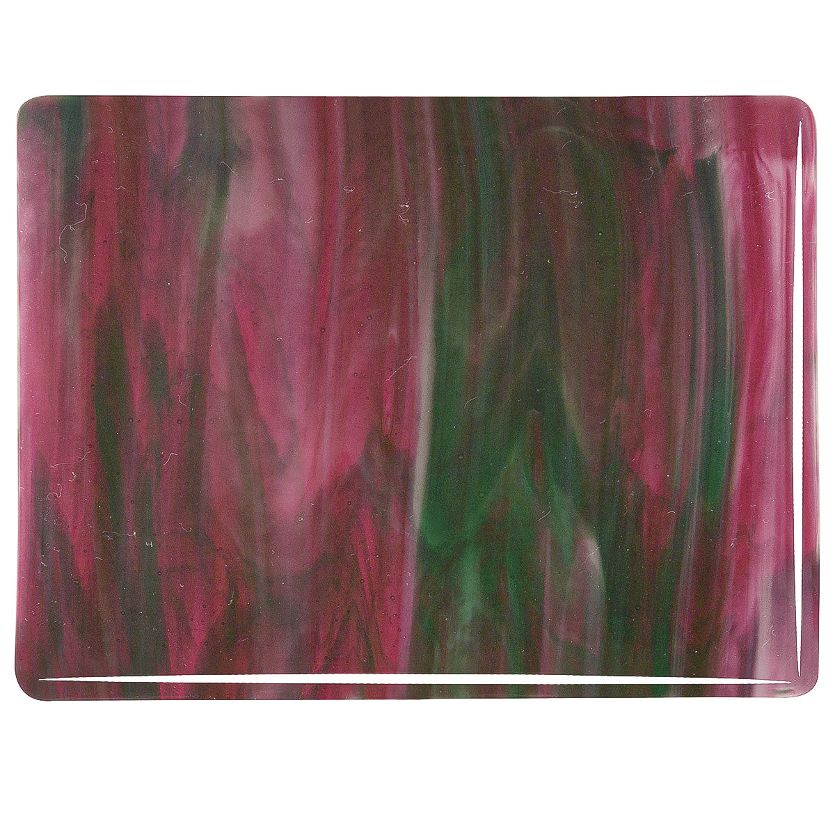 Cranberry Pink Transparent, Emerald Green Transparent, White Opalescent 3+ Color Mix, 3 mm