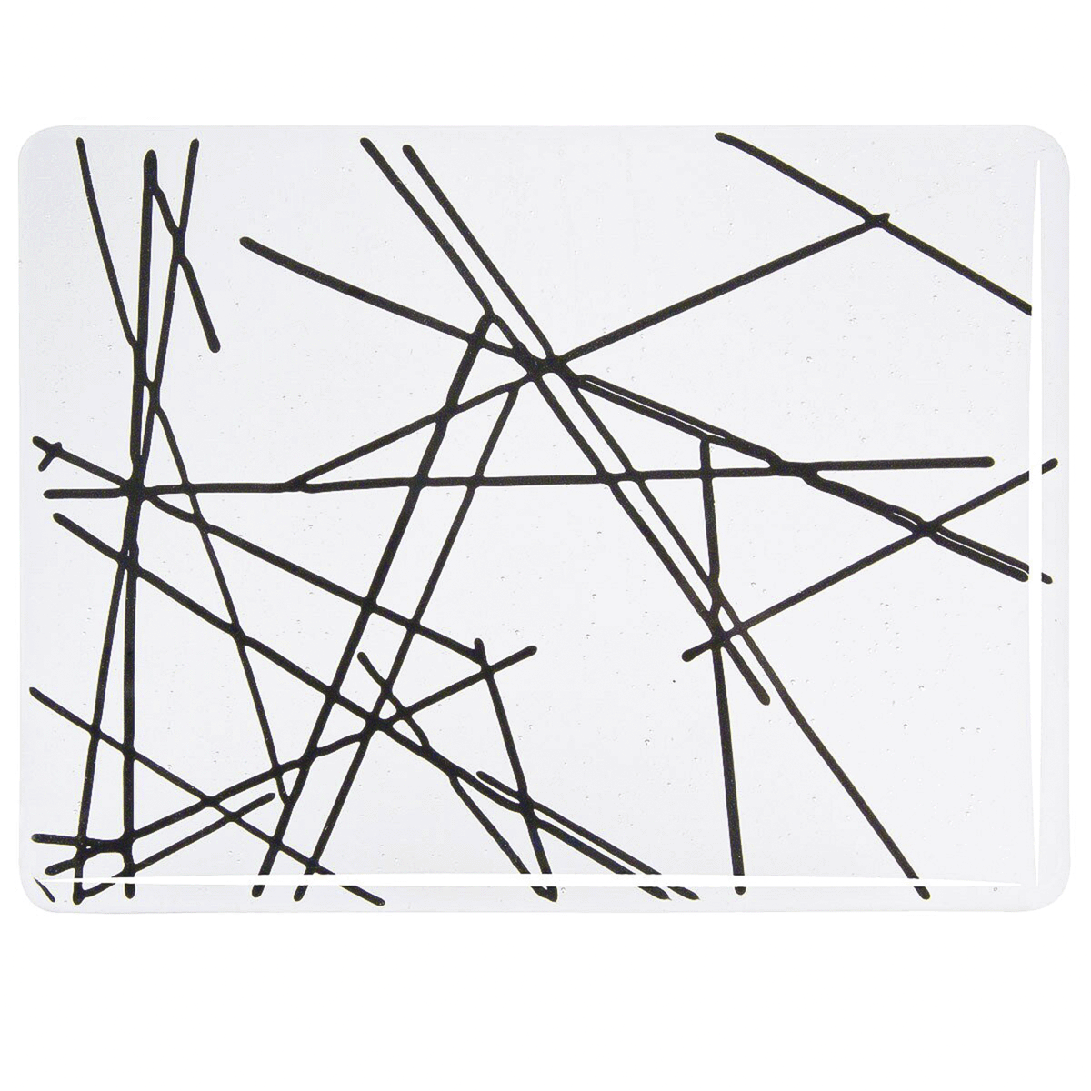 Black Chopstix Clear Base, 3mm - 10" square