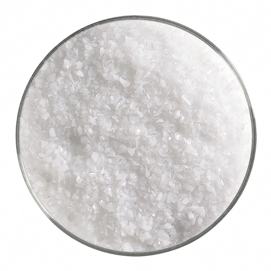 Opaque White Opalescent, Medium, 1 lb.