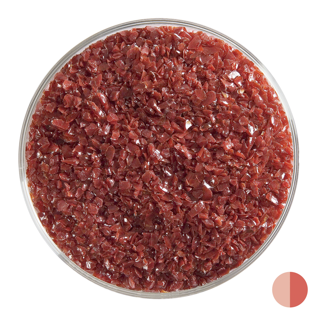 Deep Red Opalescent, Medium. 1 lb.