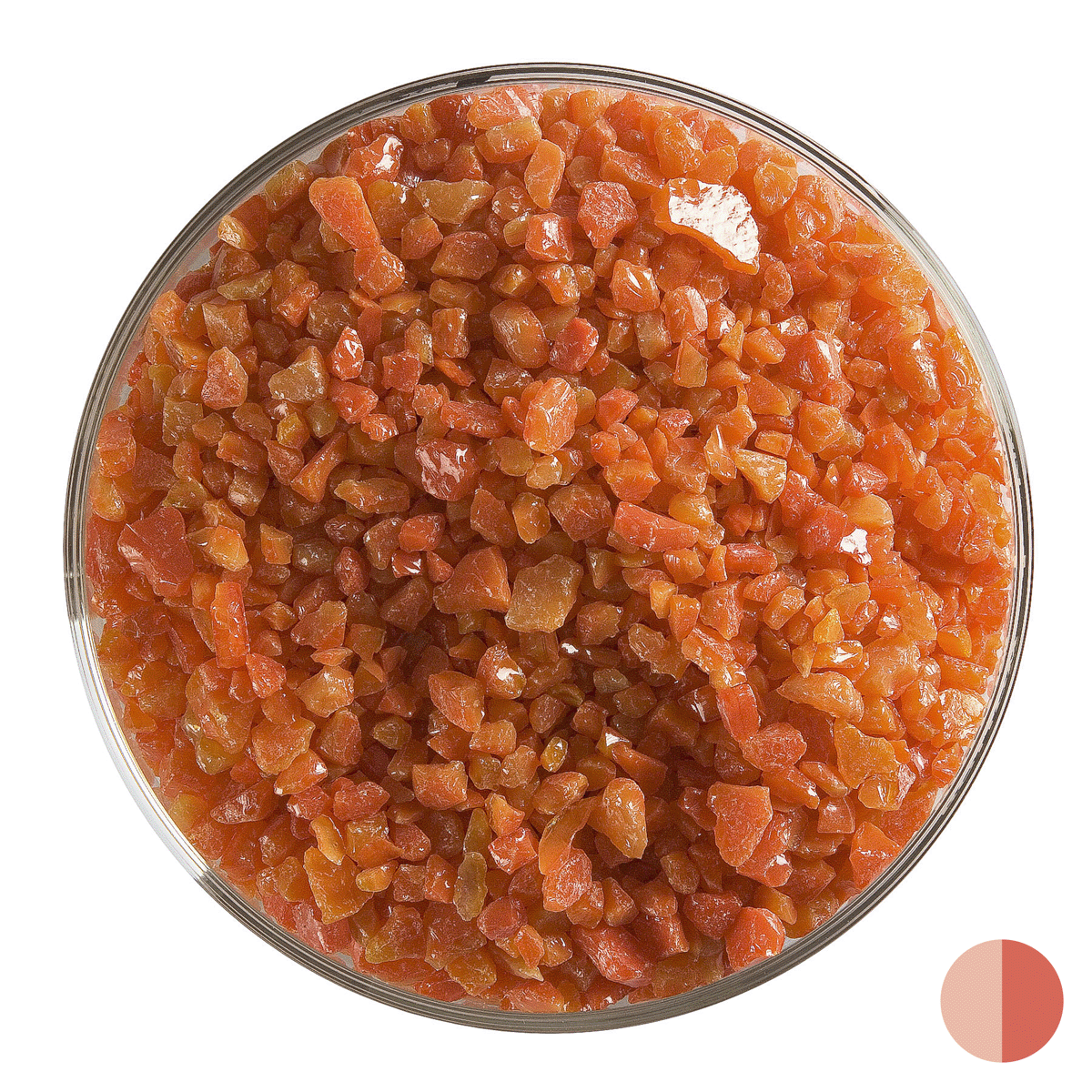 Pimento Red Opalescent, Coarse, 1 lb.