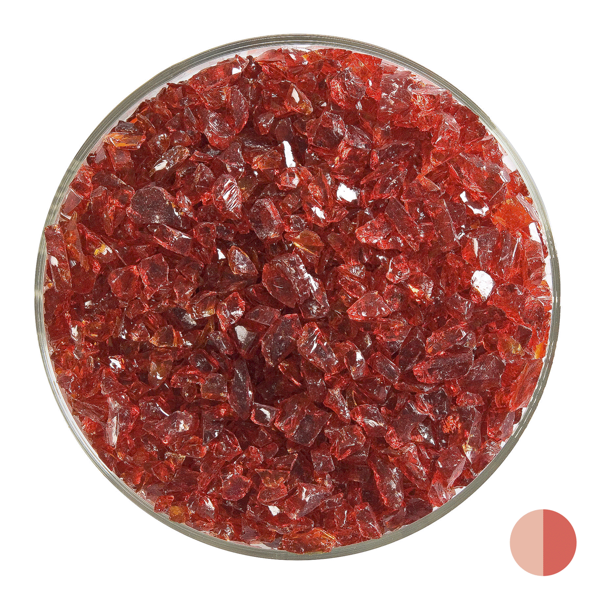 Red Transparent, Coarse, 1 lb.