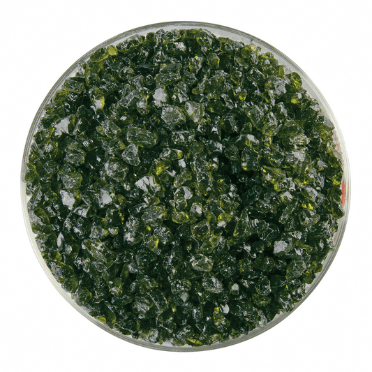 Lily Pad Green Transparent, Coarse, 1 lb.