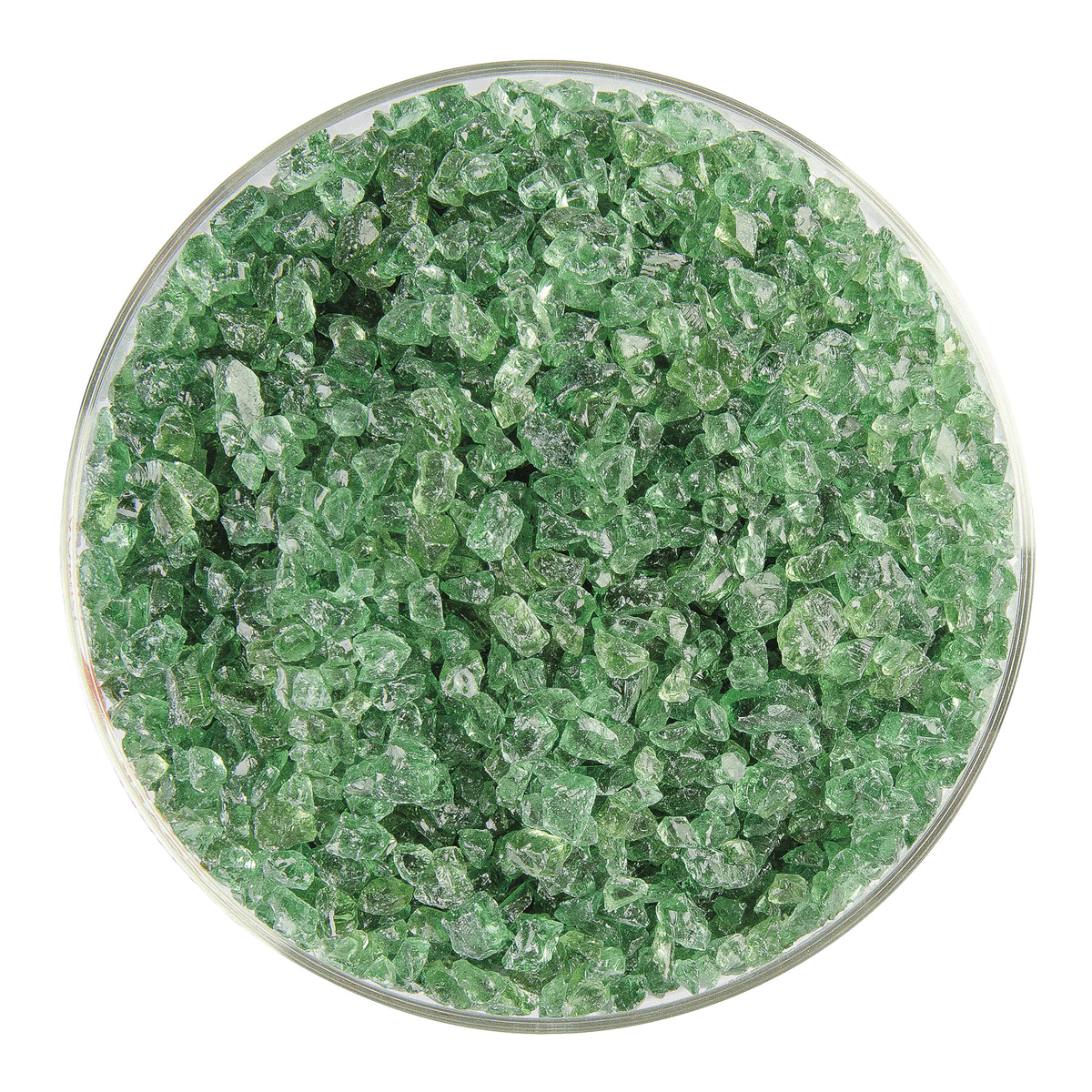 Light Mineral Green Transparent, Coarse, 1 lb.