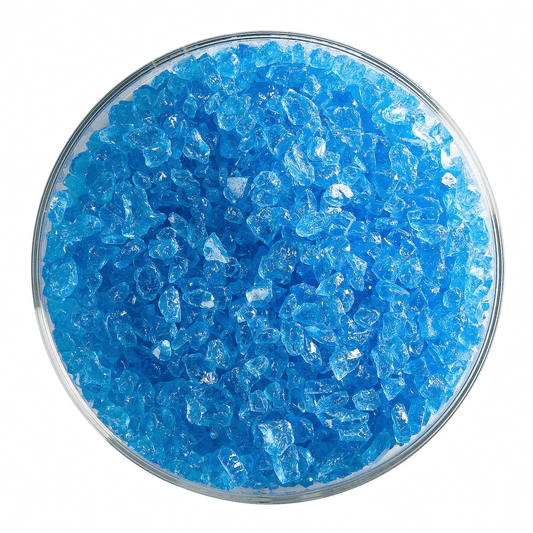 Light Turquoise Blue Transparent, Coarse, 1 lb.