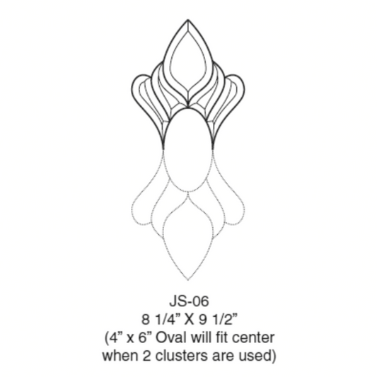 8-1/4" x 9-1/2" Bevel Cluster