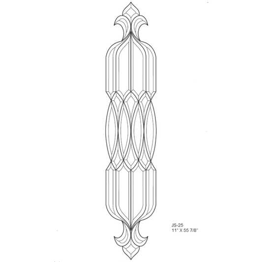 11'' x 55-7/8'' Bevel Cluster