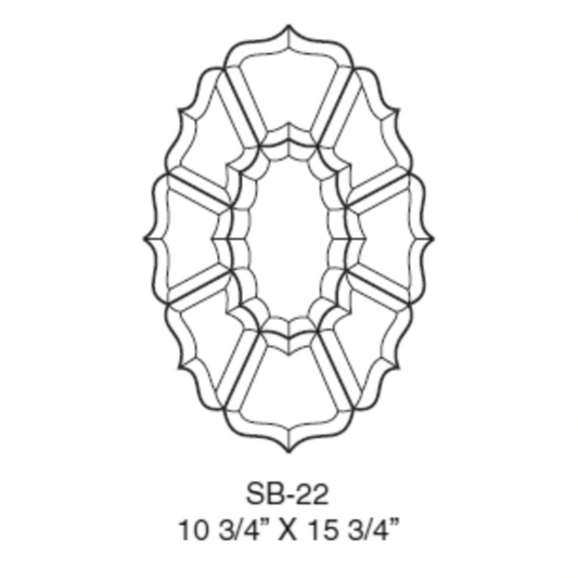 10-3/4'' x 15-3/4'' Bevel Cluster