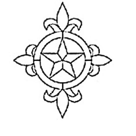 Extra Large Texas Star Bevel Cluster