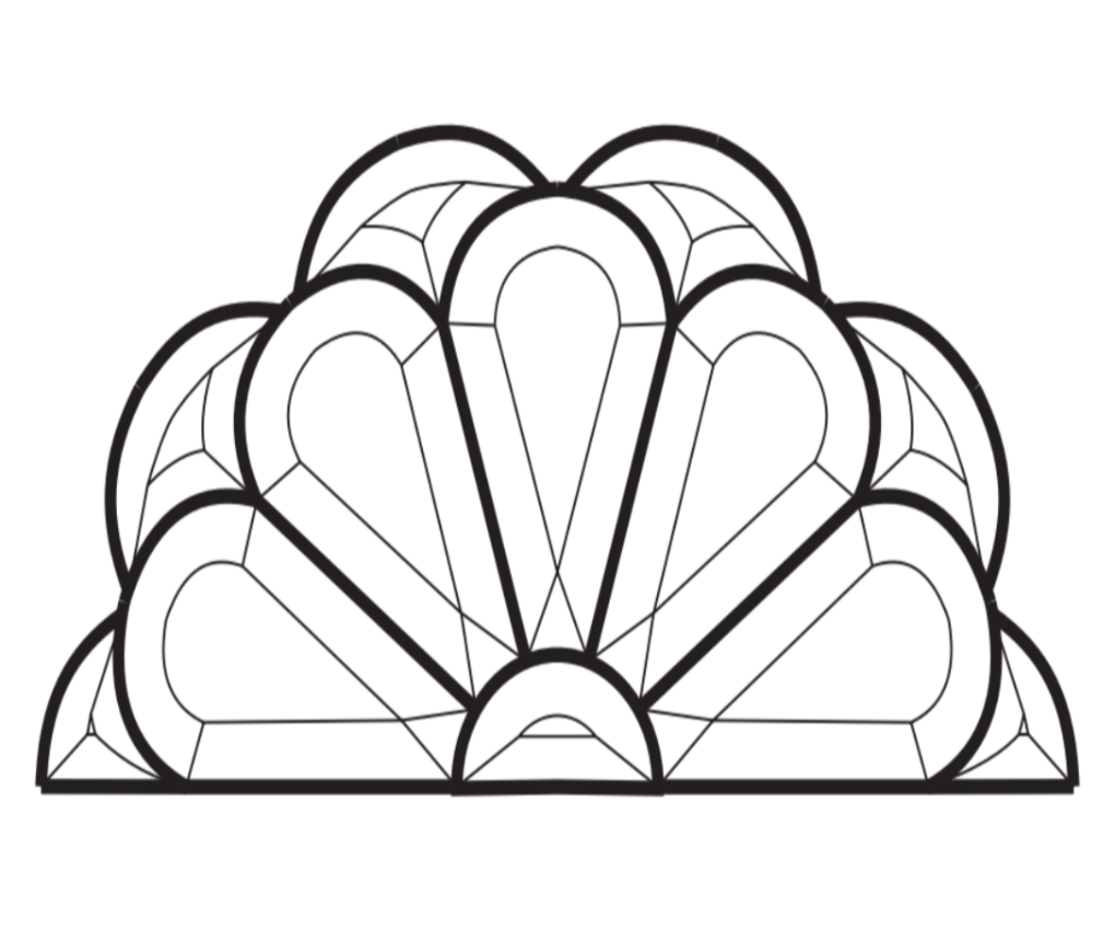 10-5/8 X 5-1/8" Bevel Cluster