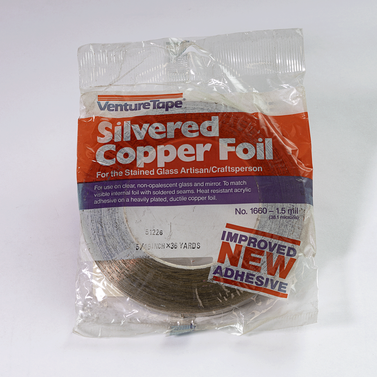 5/16" 1.5 mil SILVERED FOIL