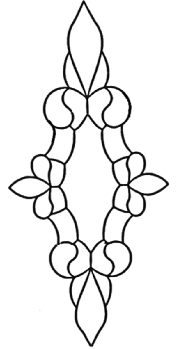 15-5/8'' x 34" Bevel Cluster