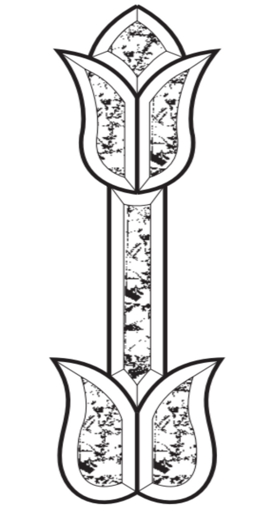 41/2" x 16" Glue Chip Bevel Cluster