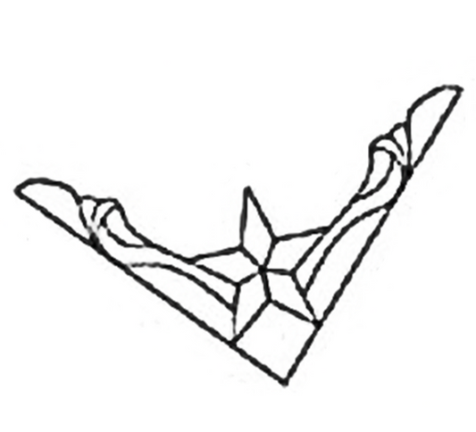 Texas Star Corner Bevel Cluster