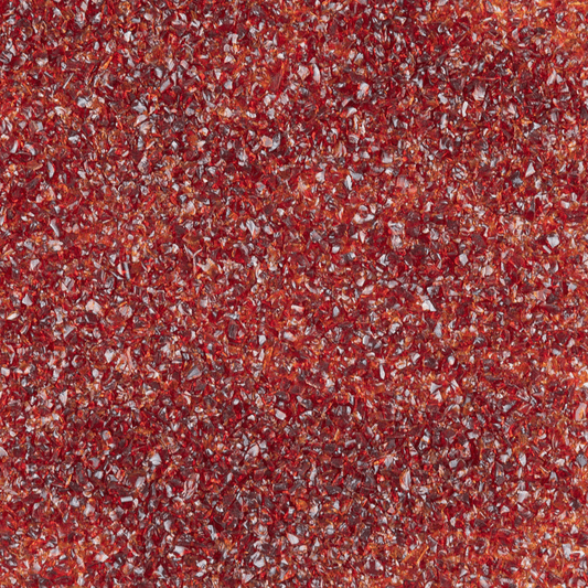 Cherry Red Transparent Medium Glass Frit, 8.5 oz