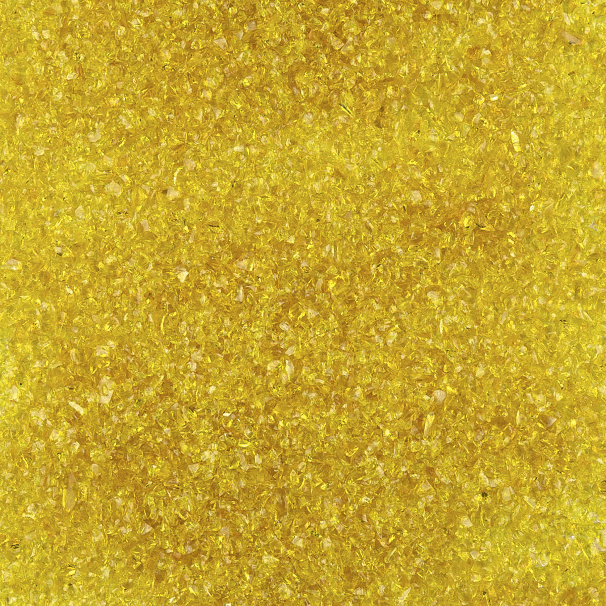 Yellow Transparent Medium Glass Frit, 4 lb.