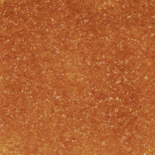 Light Orange Transparent Medium Glass Frit, 4 lb.