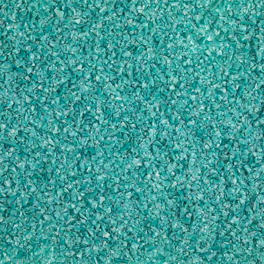 Peacock Green Opal Medium Glass Frit, 8.5 oz