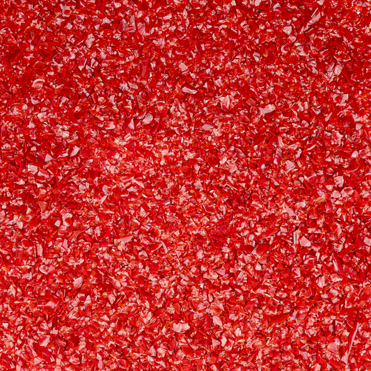 Red Opal Medium Glass Frit, 4 lb