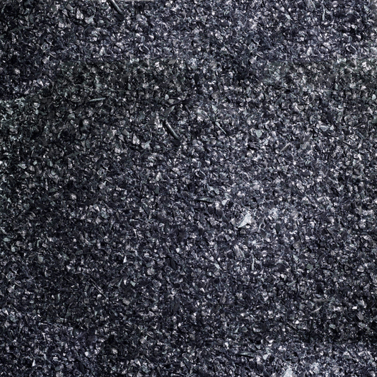 Aventurine PondTransparent Medium Glass Frit, 8.5 oz