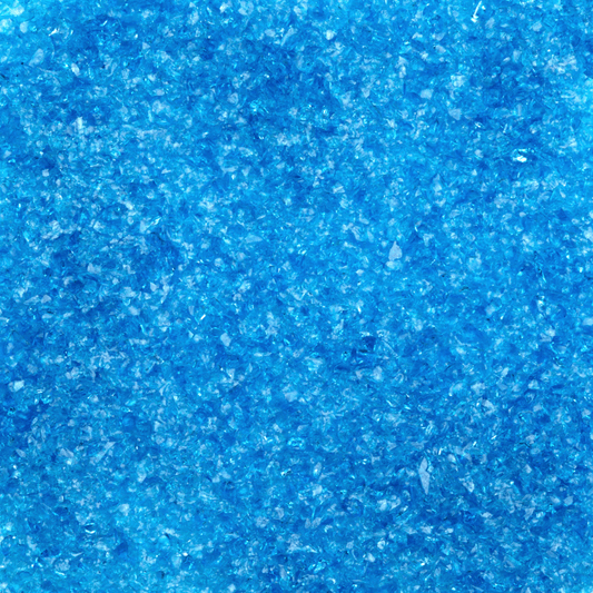 Blue Topaz Transparent Medium Glass Frit, 4 lb