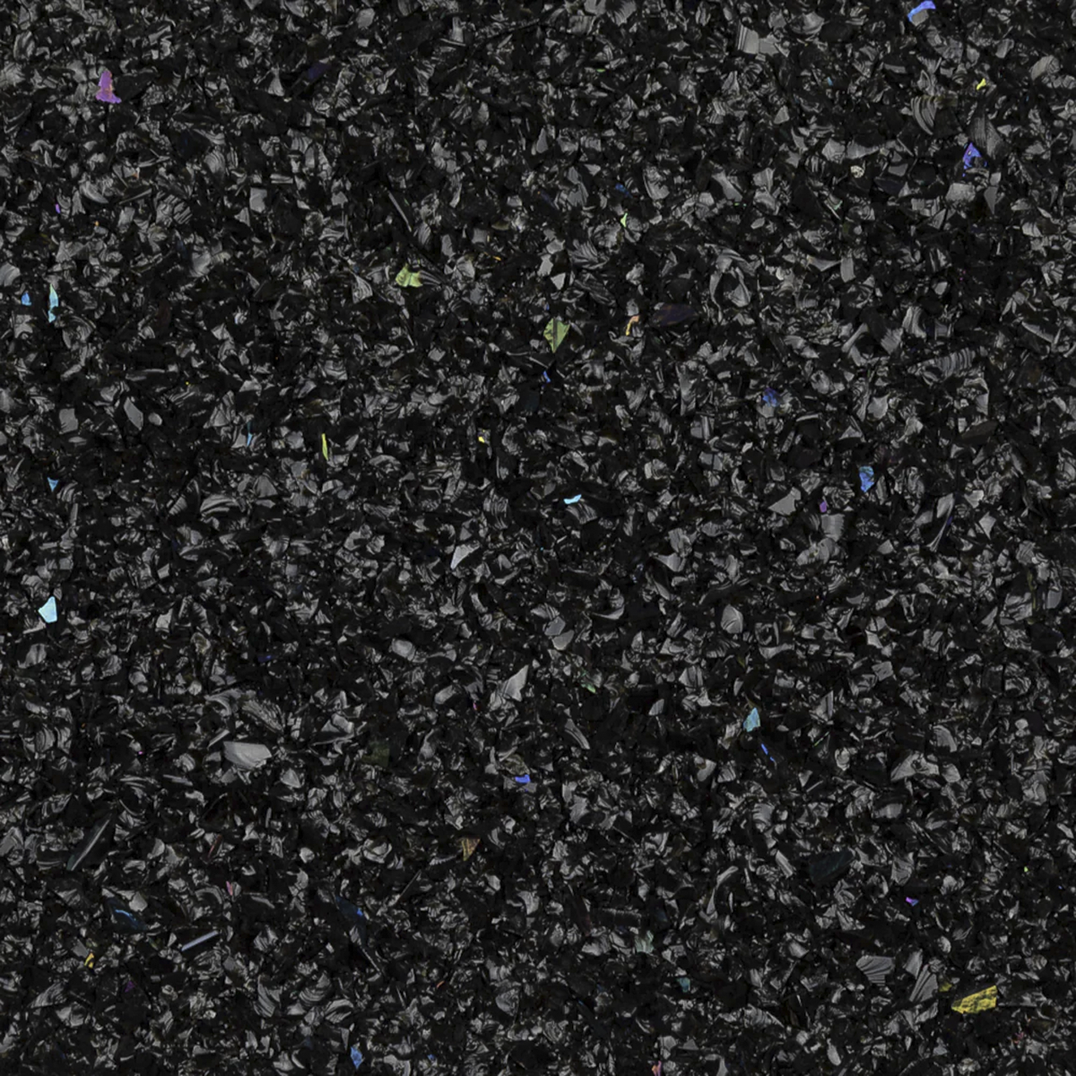 Black Rainbow Iridescent Medium Glass Frit, 4 lbs