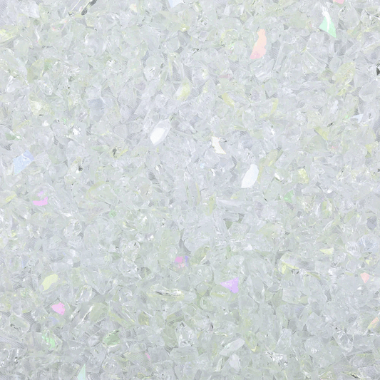 Clear Rainbow Iridescent Coarse Glass Frit, 4 lb.