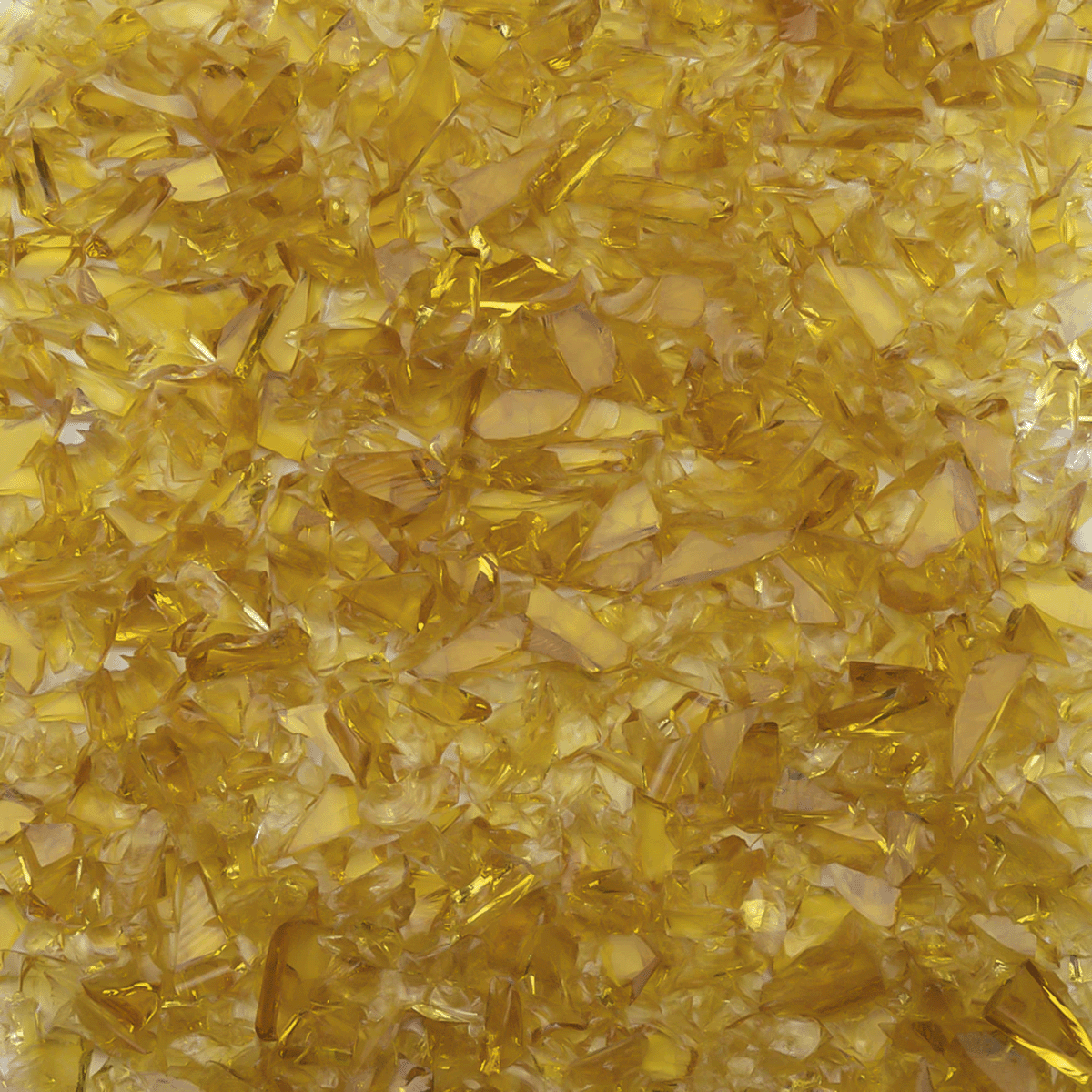 Pale Amber Transparent Coarse Glass Frit, 8.5 oz