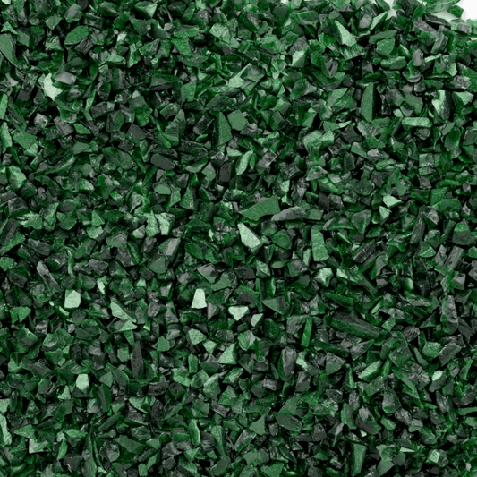 Aventurine Green Transparent Coarse Glass Frit, 4 lb