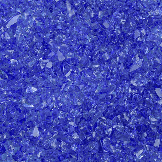 Light Blue Transparent Coarse Glass Frit, 8.5 oz