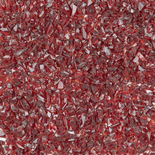 Cherry Red Transparent Coarse Glass Frit, 4 lb.