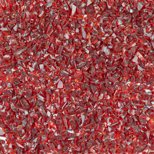 Cherry Red Transparent Coarse Glass Frit, 8.5 oz