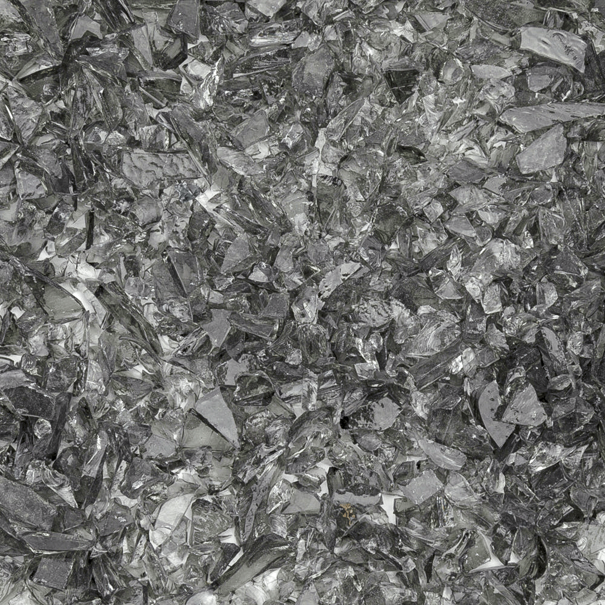 Pale Gray Transparent Coarse Glass Frit, 8.5 oz