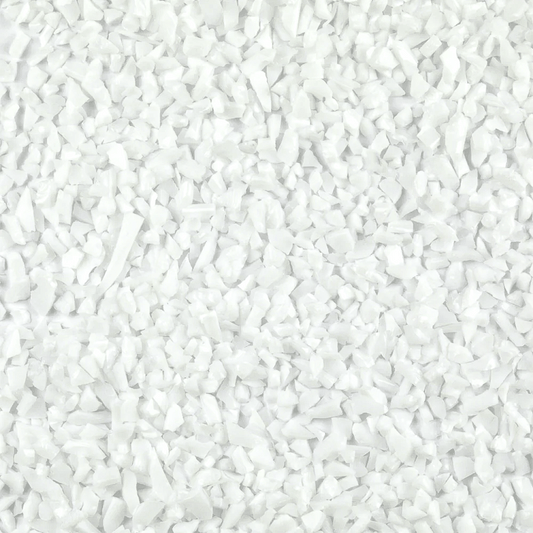 White Coarse Glass Frit, 8.5 oz