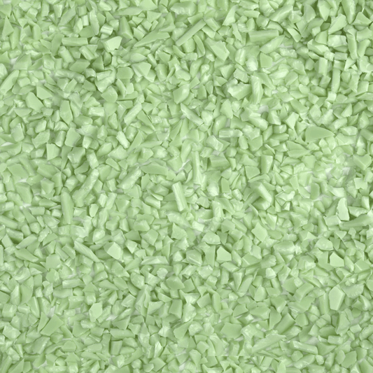 Pastel Green Opal Coarse Glass Frit, 8.5 oz