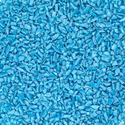 Turquoise Blue Opal Coarse Glass Frit, 8.5 oz