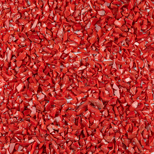 Red Opal Coarse Glass Frit, 4 lb.