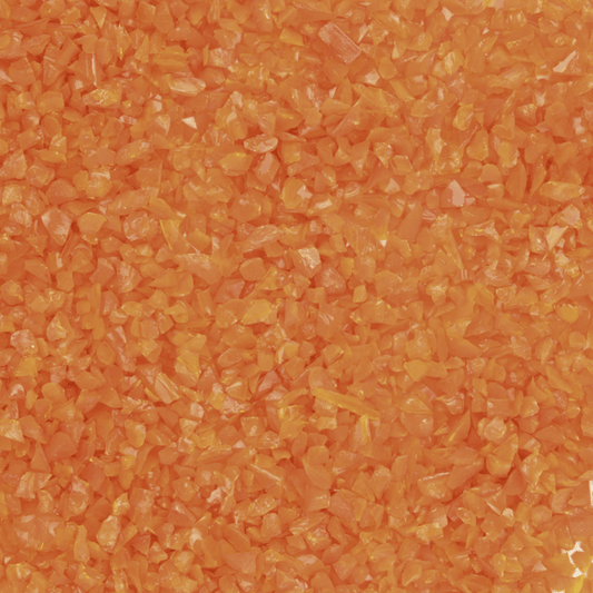 Orange Opal Coarse Glass Frit, 8.5 oz